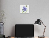 Blue Chicory Botanical Art Classic Stretched Canvas | Wildflower Wall Decor, in-room view (Bill Shew)