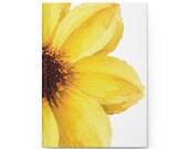 Watercolor Yellow Daisy Hardcover Journal | Botanical Lined Notebook (150 Pages), alternate view (Bill Shew)