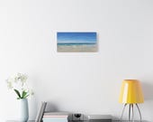Minimalist Beach Canvas Print, Blue Sky Ocean, Coastal Wall Art (Digital Art), alternate view (Bill Shew)