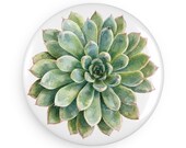 Succulent Magnet, Echeveria Magnet, Watercolor Plant Magnet, Botanical Fridge Magnet by Bill Shew