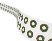 Christmas Wreath Sticker, Holiday Wreath Sticker, Evergreen Wreath, in-room view (Bill Shew)