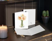 8 cards - Daffodil Watercolor Floral Greeting Card, Botanical Spring Flower Note Card, alternate view (Bill Shew)