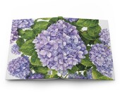 Purple Hydrangea Hardcover Journal | Watercolor Floral Notebook (150 Pages), detail view (Bill Shew)