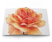 Watercolor Rose Hardcover Journal | Botanical Lined Notebook (150 Pages), detail view (Bill Shew)