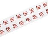 Scandinavian Christmas Gnome Sticker, Festive Knit Hat Art (Roll of 50), framing detail (Bill Shew)