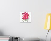 Pink Oleander Botanical Art Classic Stretched Canvas | Floral Wall Decor, alternate view (Bill Shew)
