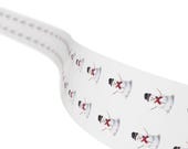 Watercolor Snowman Sticker, Festive Winter Decor, Holiday Art (1"x1" or 2"x2"), close-up (Bill Shew)