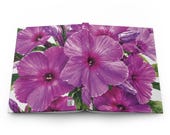Wild Phlox Hardcover Journal | Purple Floral Notebook, Lined Pages (150), detail view (Bill Shew)