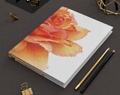 Watercolor Rose Hardcover Journal | Botanical Lined Notebook (150 Pages), framing detail (Bill Shew)