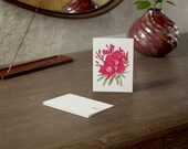 Desert Rose Greeting Card, Digital Art Print, Botanical Card, Blank Inside, detail view (Bill Shew)