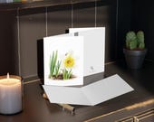 8 cards - White Daffodil Watercolor Art Card, alternate view (Bill Shew)