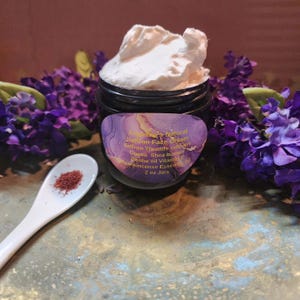 Saffron Face Cream: Shea & Cocoa Butters, Frankincense, 2 oz