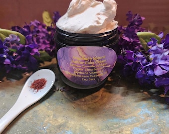Saffron Face Cream: Shea & Cocoa Butters, Frankincense, 2 oz