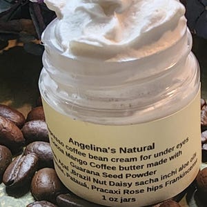 Expresso coffee bean cream for under eye care image 1