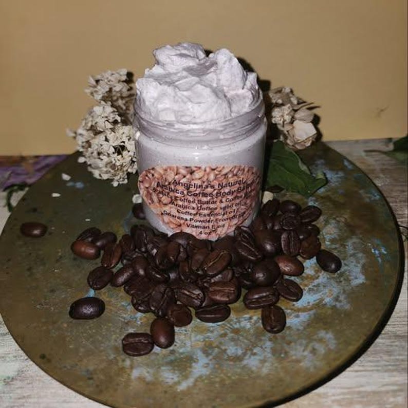 Arabica Coffee Seed Body Butter: Exotic Oils & Guarana Powder image 1