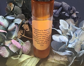 Golden  Frankincense, Myrrh, Bakuchi, Jojoba face oil