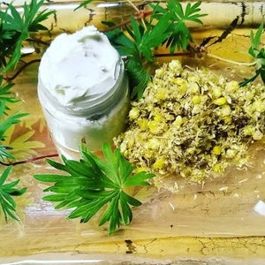 Immortelle Helichrysum skin cream blend herbal infusions flowers