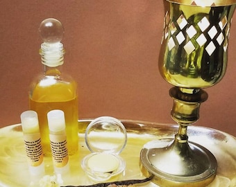 Frankincense Myrrh Lip Balm: Resin Infused, Natural Cocoa Butter