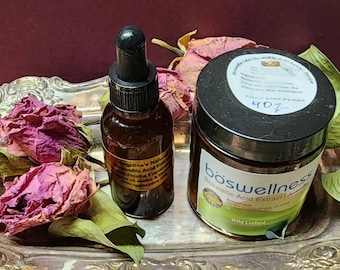 Organic Boswellia Carteri Powder Extract: Boswellic Acid, Infused Jojoba Oil