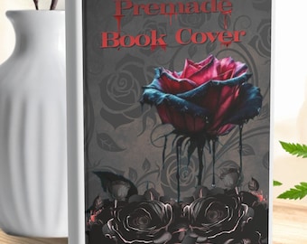 Dark Bleeding Rose Gothic Paperback Cover – Custom Title Author Design (325 x 234,6 mm)