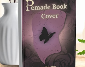 Premade Paperback Book Cover – Masquerade Butterfly Design, Custom Title Author (Digital Download)