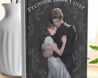 Dark Romance Premade eBook Cover – Embracing Couple, Gothic Novel Art (Custom Title/Author)