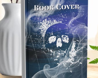 Premade Book Cover – Skull Smoke Dark Mystery Design (Custom Title/Author)