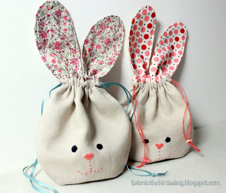 Bunny Pouch Pattern Etsy