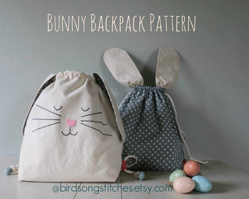 Bunny Backpack Sewing Pattern Etsy UK