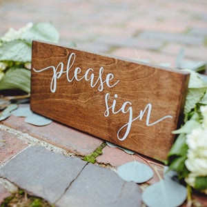 Please Sign Rustic Wedding Sign, Wedding Please Sign Rustic Wood Sign, Wedding Guestbook Table Wood Sign, Wedding Guest Book Please Sign