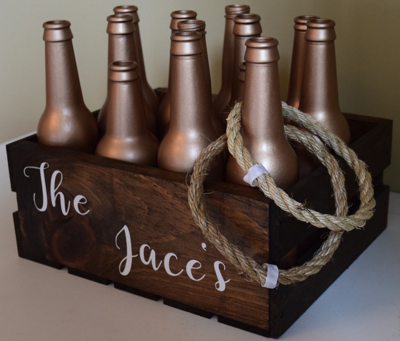 Ring Toss Ringtoss Personalized Customized Rose Gold Wedding Etsy