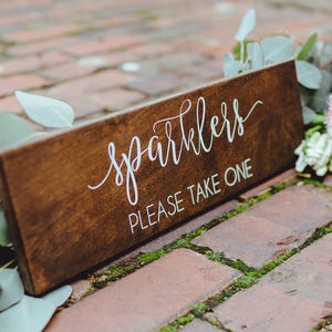 Sparkler Please Take One, Rustic Wood Sign, Sparkler Wedding Sign, Wood Wedding Sign, Woodland Wedding Sign, Wedding Sparkler Sign