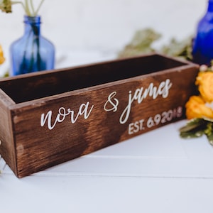 Alternative Hochzeitsgästebuchbox, Ratschläge gut wünscht Liebe Notizen Gebete für die Braut und den Bräutigam, rustikale schicke Hochzeit