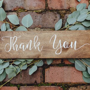 Thank You Rustic Sign, Wedding Woodland Theme Sign, Wedding Wood Sign ...