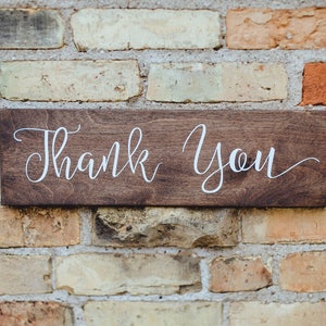 Thank You Rustic Sign, Wedding Woodland Theme Sign, Wedding Wood Sign ...