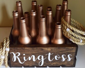 Ring Toss Ringtoss Personalized Customized Rose Gold Wedding Over sized Big Outdoor Wedding Yard Lawn Game!