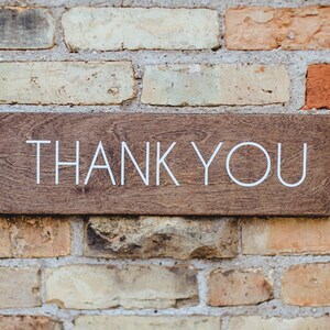 Thank You Rustic Sign, Wedding Woodland Theme Sign, Wedding Wood Sign, Guestbook Table Wedding Sign, Gift Table Thank you Wooden Sign