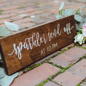 Sparkler Send Off Rustic Sign, Rustic Wood Sign, Sparkler Wedding Sign, Wood Wedding Sign, Woodland Wedding Sign, Wedding Sparkler Sign