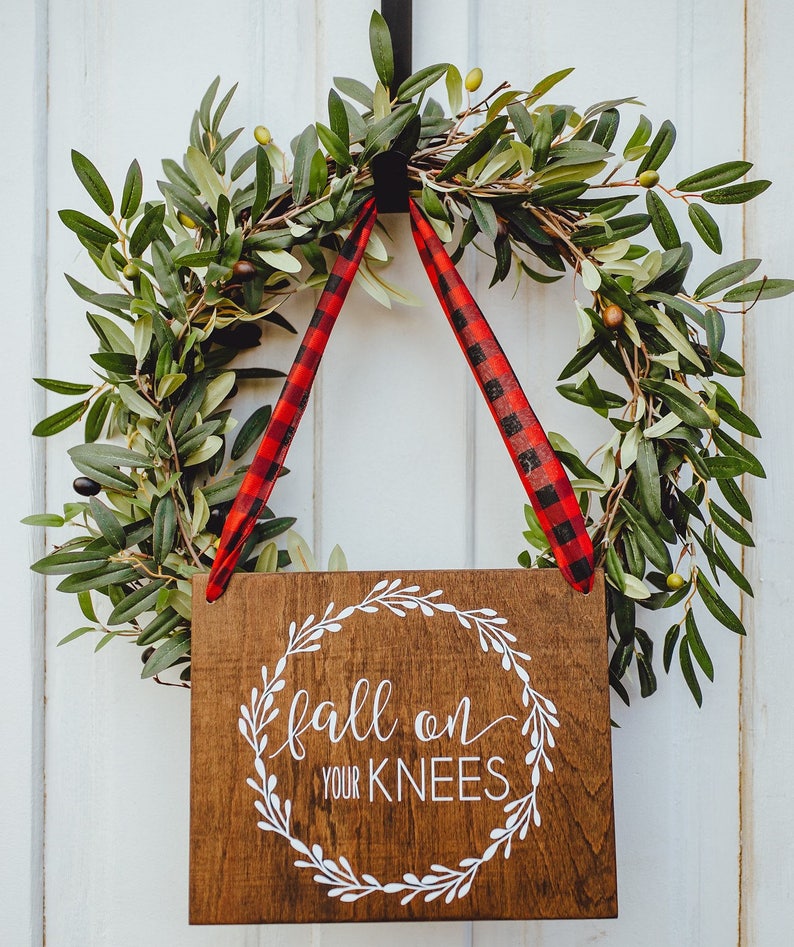 18+ Fall On Your Knees Christmas Sign Gif