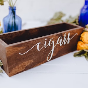 Cigars Box, Wedding Cigars Box, Rustic Wedding Cigar Box, Wedding Cigar Tray or Box, Rustic Tray for Cigars, Wedding Cigars Tray