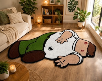 Peter Inspired Cartoon Rug, Funny Living Room Floor Mat, Fan Gift