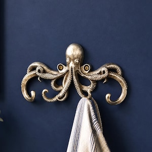Octopus Wall Multi Hook Keys Scarf Jacket Hanger