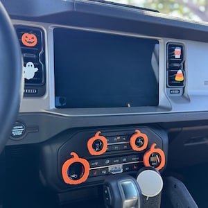 PonyMod | For Bronco Halloween accessories set 2021 - 2026 - interior knob covers / dashboard air vent clips
