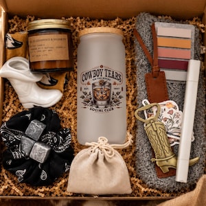 Cowboy Romance Gift Box, Book Box for Reader, Everything but the Book, Book Blind Date, Romance Reader Gift, Book Lover Gift, Bookworm Gift