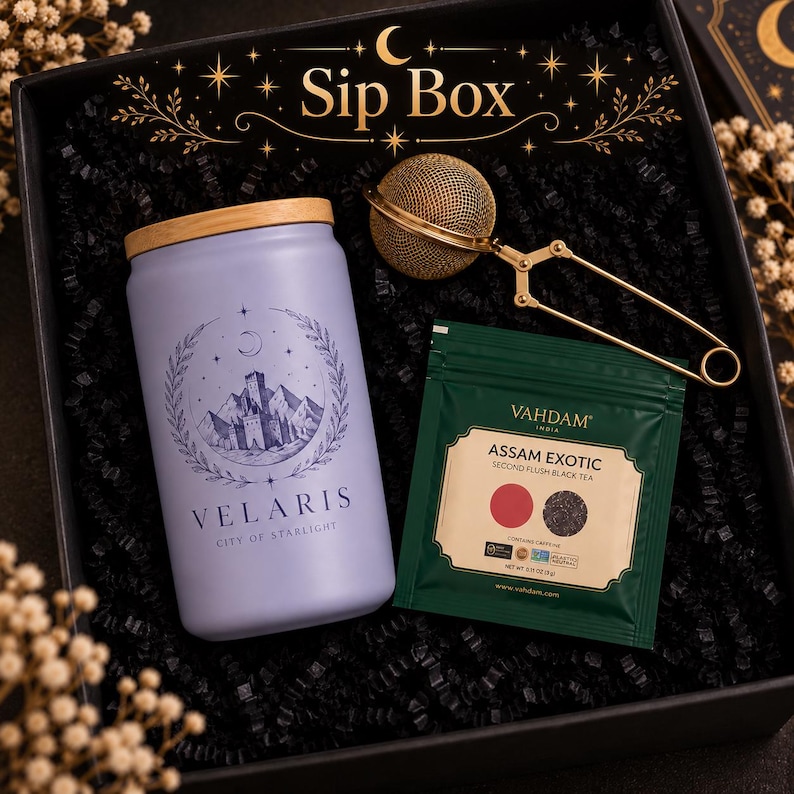 Romantasy Gift Box, Everything but the Book, Book Blind Date, Fantasy Reader Gift, Book Lover Gift, Dragon Rider Reader Gift, Bookworm Gift Sip Box
