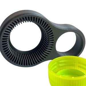 Apribottiglie compatto per bottiglie in PET/plastica da 30 mm / Piccolo strumento per rimuovere i tappi con impugnatura ergonomica / Strumento per svitare i tappi di bottiglie di acqua e bibite