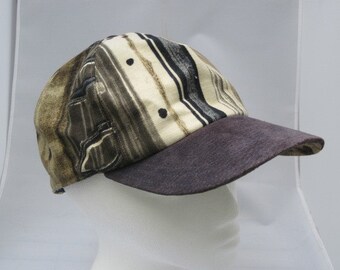 wool baseball cap with suede brim
