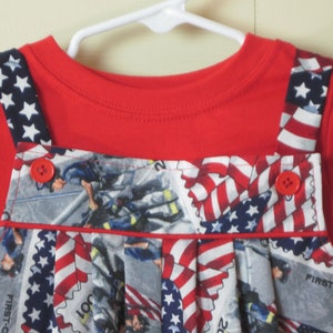Independence Day, 4th of July, Patriotic Romper Multi Toddler Sizes image 1