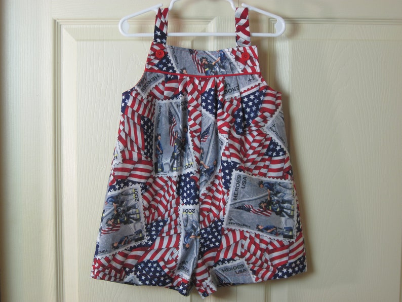 Independence Day, 4th of July, Patriotic Romper Multi Toddler Sizes image 7