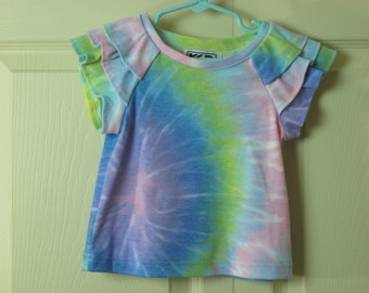 Tie Dyed Knit Girls Shirt Size 2 Toddler